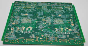 4 Layer HDI PCB Board 1 + N + 1 Struktur Blue Solder Mask HAL Memimpin Gratis