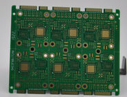 Kepadatan Tinggi Papan PCB Elektronik Perendaman Emas Permukaan Finishing 2 OZ Lapisan 0.3mm Lubang Min