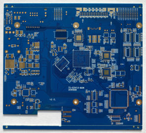 Blue Solder Mask Kontrol Impedansi Standar PCB Volume Tinggi Quick Turn Prototyping