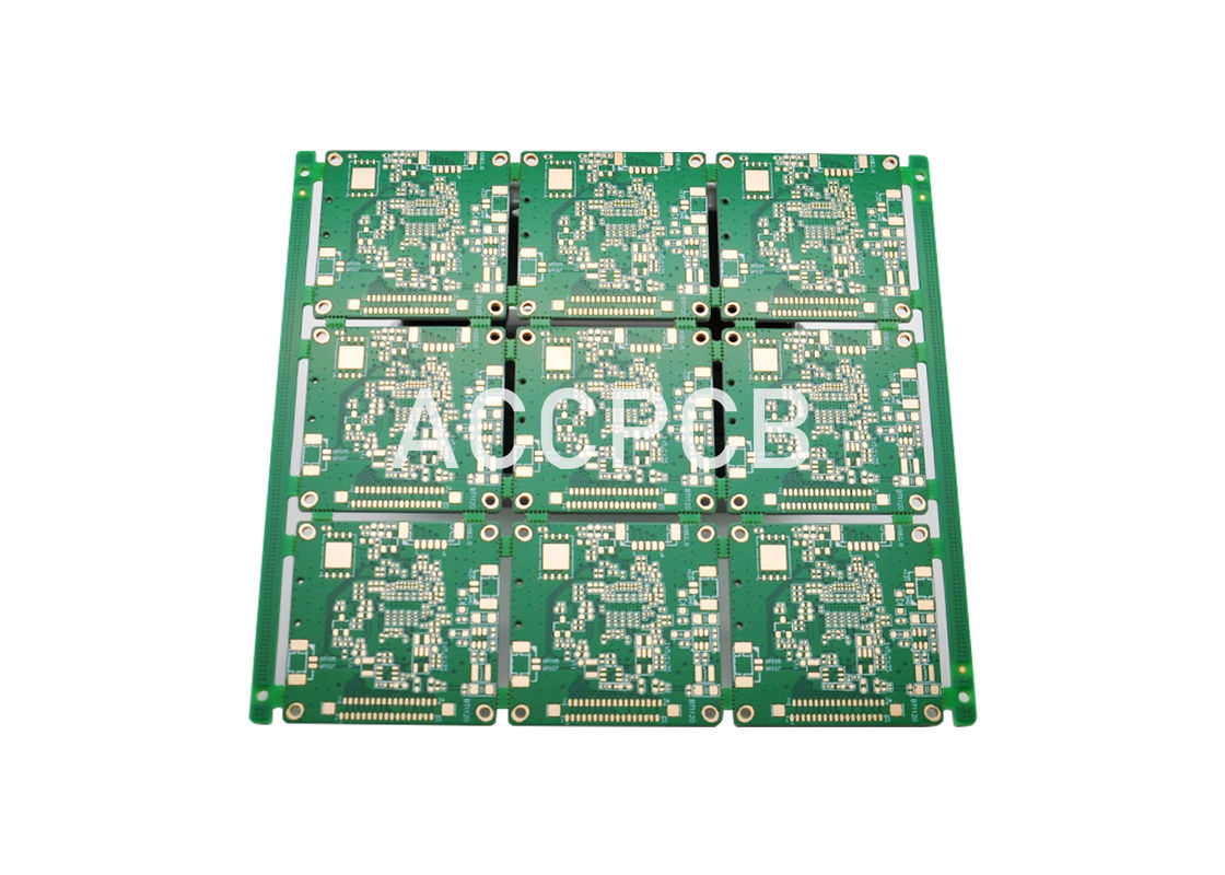 Photoelectric Blank Copper PWB Circuit Board Tebal 2.0 Mm 10 Lapisan Warna Hijau