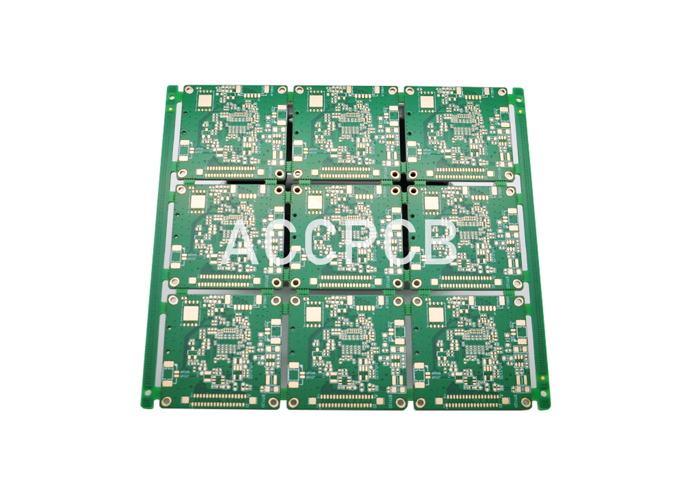 Photoelectric Blank Copper PWB Circuit Board Tebal 2.0 Mm 10 Lapisan Warna Hijau